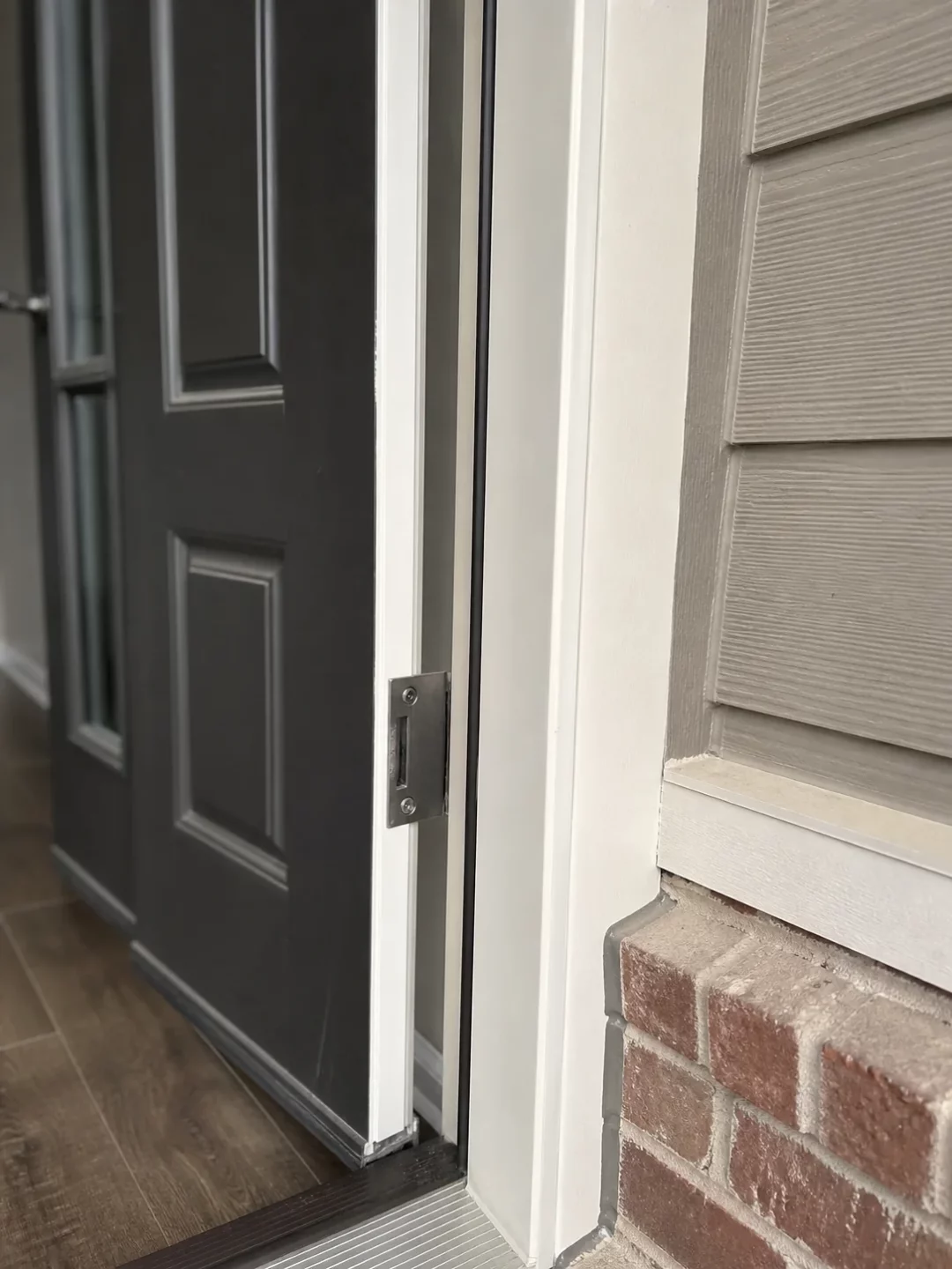 Residential strike plate and door frame condition